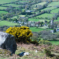Buy canvas prints of Widecombe in the Moor from Bone Hill Dartmoor by Nick Jenkins