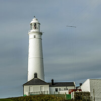 Buy canvas prints of Nash Point Lighthouse Glamorgan Heritage Coast by Nick Jenkins