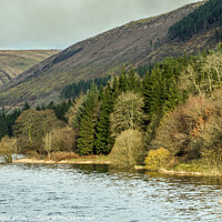 Buy canvas prints of Pentwyn Reservoir in the Central Brecon Beacons by Nick Jenkins
