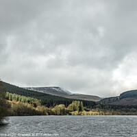 Buy canvas prints of Pentwyn Reservoir Central Brecon Beacons Wales by Nick Jenkins