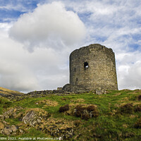 Buy canvas prints of Dolbadarn Castle Tower Llanberis Gwynedd by Nick Jenkins