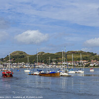 Buy canvas prints of The River Conwy Estuary at Conwy, North Wales by Nick Jenkins