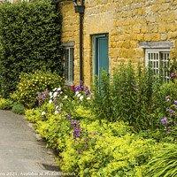Buy canvas prints of Cottages in Snowshill Cotswolds Gloucestershire by Nick Jenkins