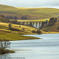 Buy canvas prints of Pen y garreg Reservoir and Craig Goch Dam Elan Val by Nick Jenkins