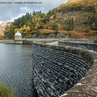 Buy canvas prints of Garreg Ddu Reservoir and Dam Elan Valley Mid Wales by Nick Jenkins