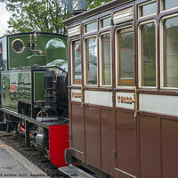 Buy canvas prints of Steam Engine Isaac on the Woody Bay Station Line  by Nick Jenkins