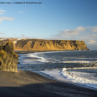 Buy canvas prints of Reynisfjarar Beach on Iceland's South Coast  by Nick Jenkins