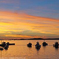 Buy canvas prints of Sunset Isles of Scilly seen from Hugh Town St Mary by Nick Jenkins