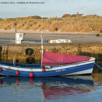 Buy canvas prints of Fishing Boat Coble Beadnall Harbour Northumberland by Nick Jenkins