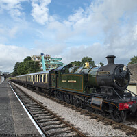 Buy canvas prints of Paignton Dartmouth Railway Locomotive Goodrington  by Nick Jenkins