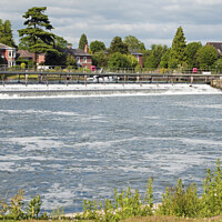 Buy canvas prints of The Weir at Marlow on the River Thames  by Nick Jenkins