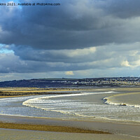 Buy canvas prints of Sandy Bay Porthcawl Beach South Wales Coast  by Nick Jenkins