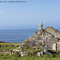 Buy canvas prints of St Helens Oratory Chapel Cape Cornwall by Nick Jenkins