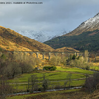 Buy canvas prints of Glenfinnan Viaduct Glenfinnan North West Scotland  by Nick Jenkins
