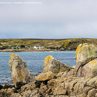 Buy canvas prints of Looking to Bryher from Tresco Isles of Scilly by Nick Jenkins
