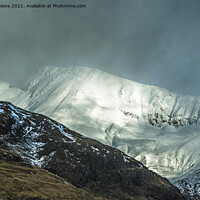 Buy canvas prints of Binnean Mor in the Mamores Scotland by Nick Jenkins