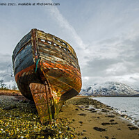 Buy canvas prints of The Corpach Wreck or MV Dayspring Corpach by Nick Jenkins