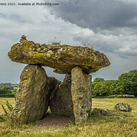 Buy canvas prints of St Lythans Burial Chamber Vale of Glamorgan Cardif by Nick Jenkins