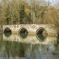 Buy canvas prints of The Old Barton Packhorse bridge Bradford on Avon by Nick Jenkins