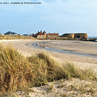 Buy canvas prints of Beadnell Beach and Harbour Northumberland Coast by Nick Jenkins