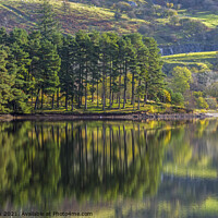 Buy canvas prints of Reflections Pontsticill Reservoir Brecon Beacons by Nick Jenkins