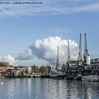 Buy canvas prints of Bristol Floating Harbour and Moored Boats by Nick Jenkins