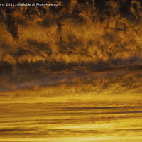 Buy canvas prints of Evening Sunset Clouds over south Wales by Nick Jenkins