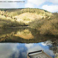 Buy canvas prints of Clydach Upper Pond Clydach Vale Rhondda Valley  by Nick Jenkins