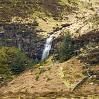 Buy canvas prints of Rhondda Fawr Waterfall top end of the valley by Nick Jenkins