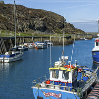 Buy canvas prints of Amlwch Harbour and Moored Boats on Anglesey by Nick Jenkins