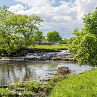 Buy canvas prints of Upper Wharfedale River Wharfe Yorkshire Dales by Nick Jenkins