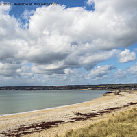 Buy canvas prints of Marazion Beach on the south Cornwall Coast  by Nick Jenkins