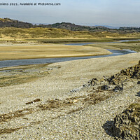 Buy canvas prints of River Ogmore at Ogmore By Sea Glamorgan Heritage C by Nick Jenkins