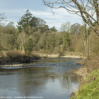 Buy canvas prints of The River Ogmore at Merthyr Mawr in south Wales by Nick Jenkins