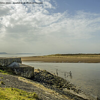 Buy canvas prints of The remains of the old Burry Port harbour entrance by Nick Jenkins