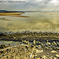 Buy canvas prints of Burry Port Beach West Old Harbour Entrance by Nick Jenkins