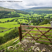 Buy canvas prints of To Upper Wharfedale from Path to Buckden Pike by Nick Jenkins