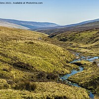 Buy canvas prints of The source of the River Grwyne Black Mountains Wal by Nick Jenkins