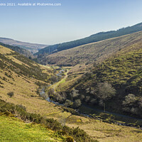 Buy canvas prints of The Upper Grwyne Fawr Valley Black Mountains  by Nick Jenkins