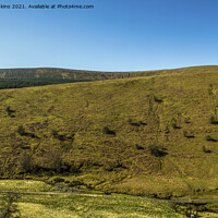 Buy canvas prints of Pen y Gadair Fawr on the left Black Mountains  by Nick Jenkins