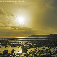 Buy canvas prints of Late one April Afternoon Llantwit Major Beach by Nick Jenkins