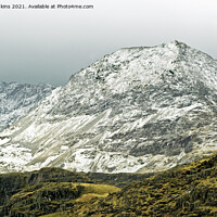 Buy canvas prints of Crib Goch Winter Snow Snowdonia National Park by Nick Jenkins