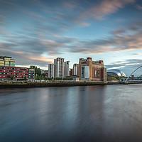 Buy canvas prints of Newcastle Quayside at sunset by gary ward