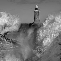 Buy canvas prints of tynemouth waves by gary ward