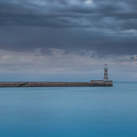 Buy canvas prints of Roker Pier Sunset by gary ward