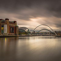 Buy canvas prints of Newcastle Quayside at sunset by gary ward