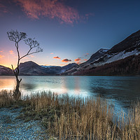 Buy canvas prints of Buttermere Sunrise, lake district. by gary ward
