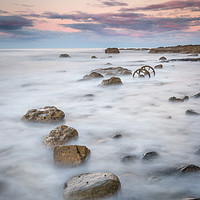 Buy canvas prints of Chemical Beach sunset by gary ward