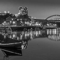 Buy canvas prints of Sunderlands Wearmouth bridge and fish quay by gary ward