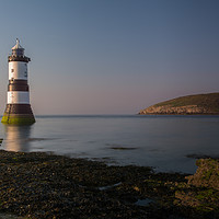 Buy canvas prints of Penmon Lighthouse on Anglesey by Eric Pearce AWPF